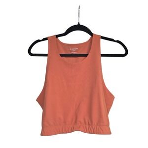 REI Co-op Cropped Tank Top - Activewear - Women's L - Orange Tactel Nylon Lycra
